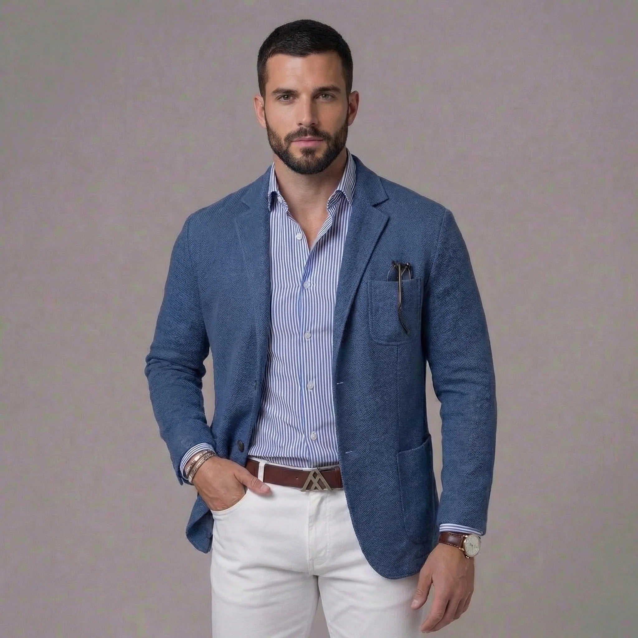 Men's Blue Blazer Jacket