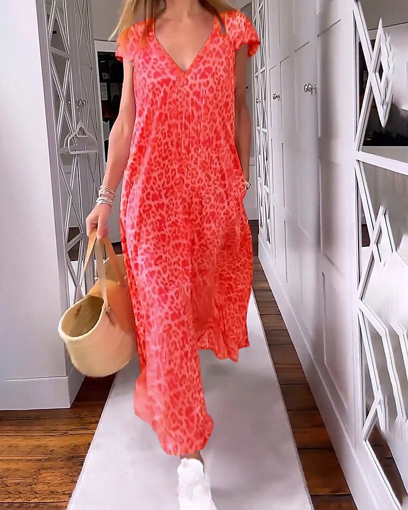V-Neck Maxi Dress