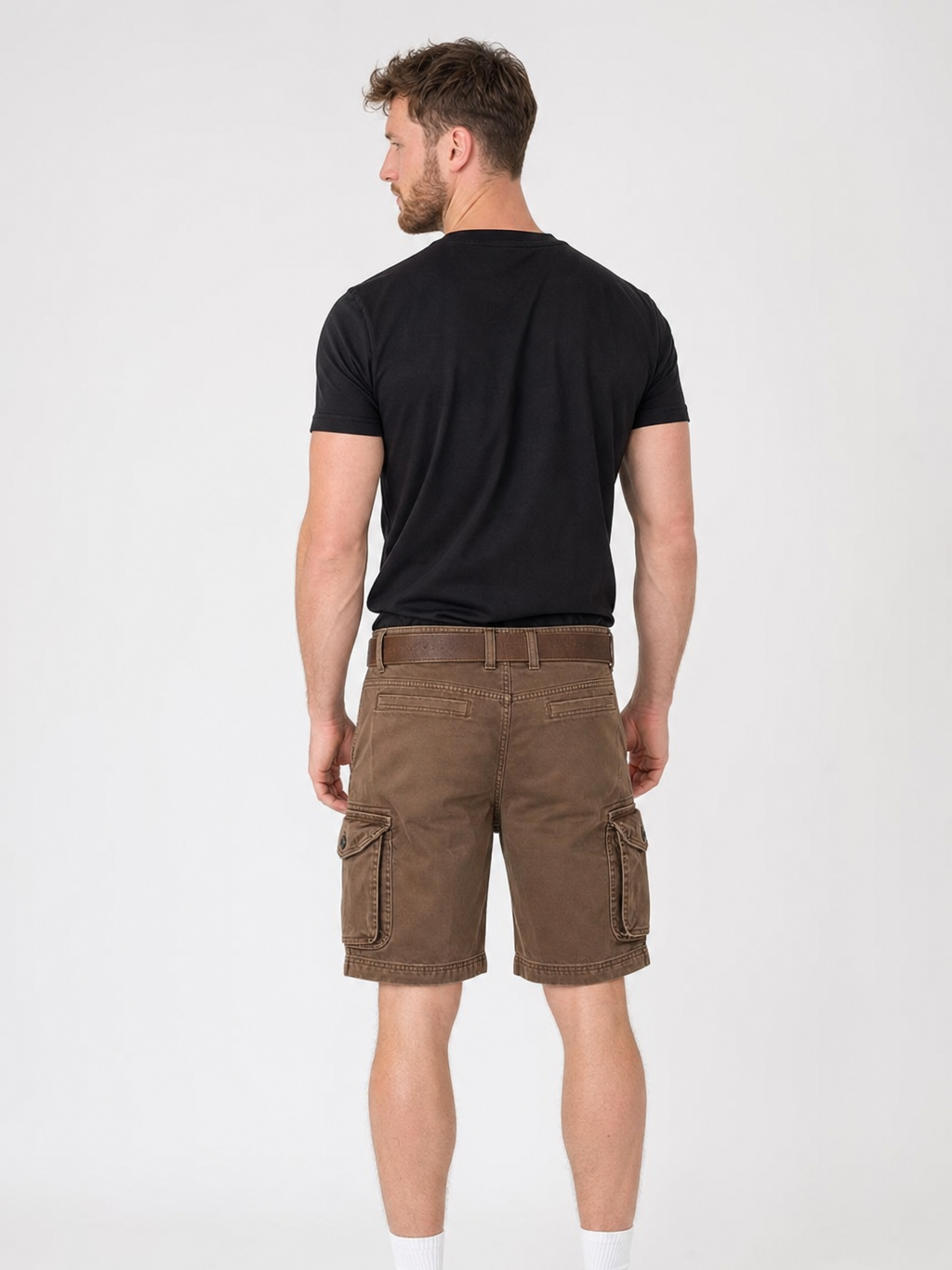 Men's Brown Vintage Cargo Shorts