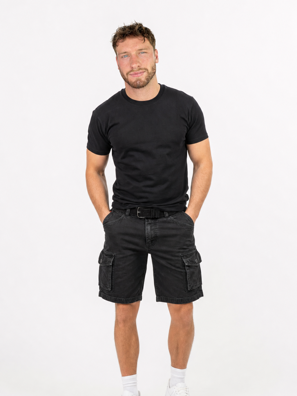 Men's Brown Vintage Cargo Shorts