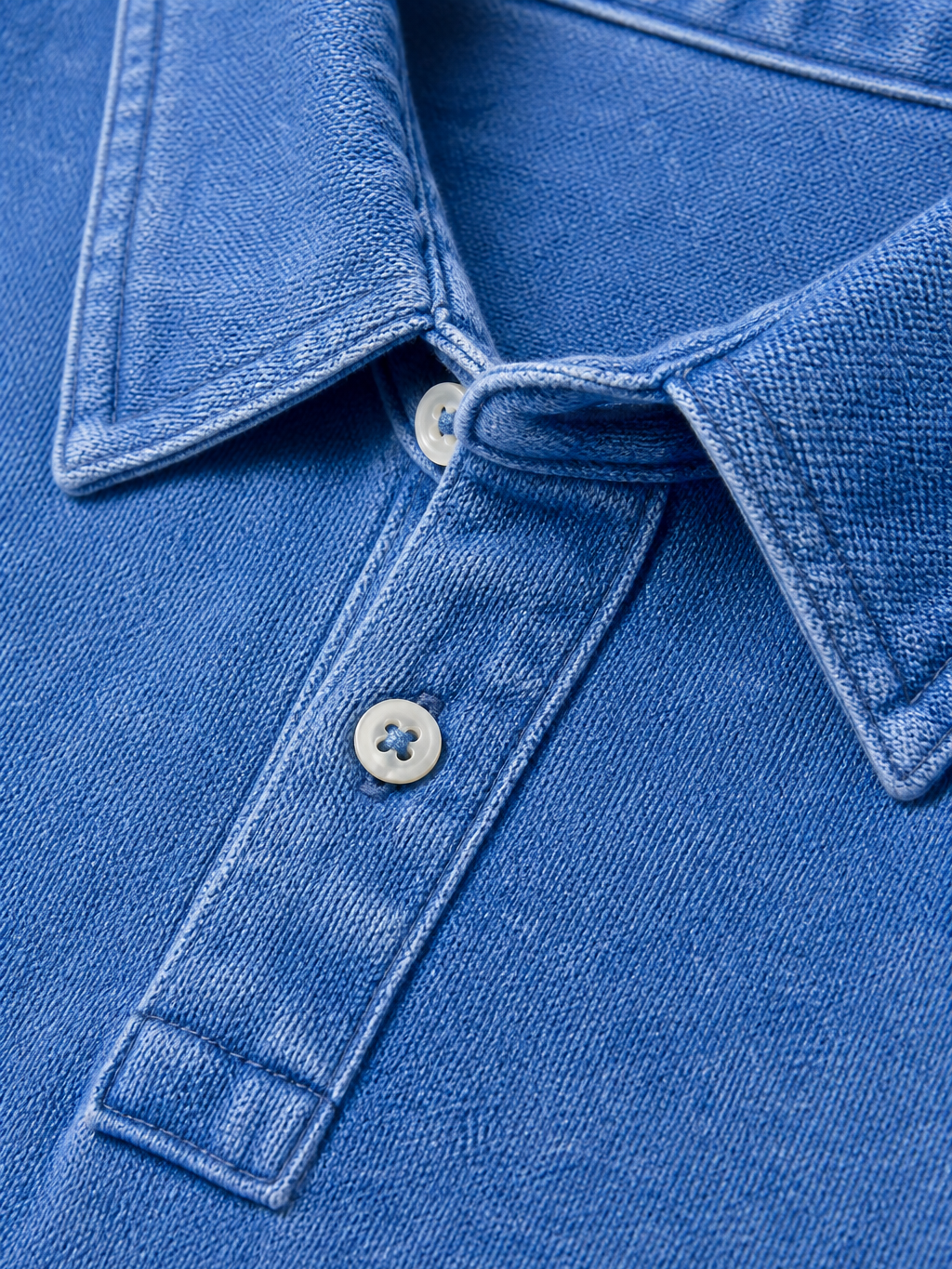 Men's Blue Short Sleeve Polo Shirt