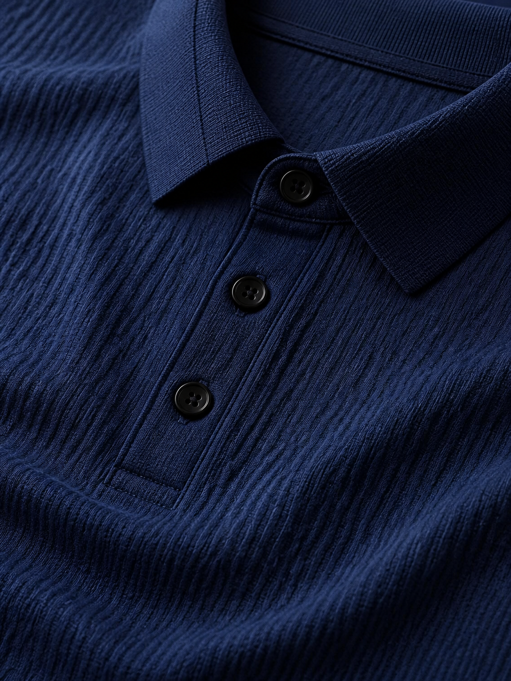 Men's Jacquard Ribbed Long Sleeve Shirt