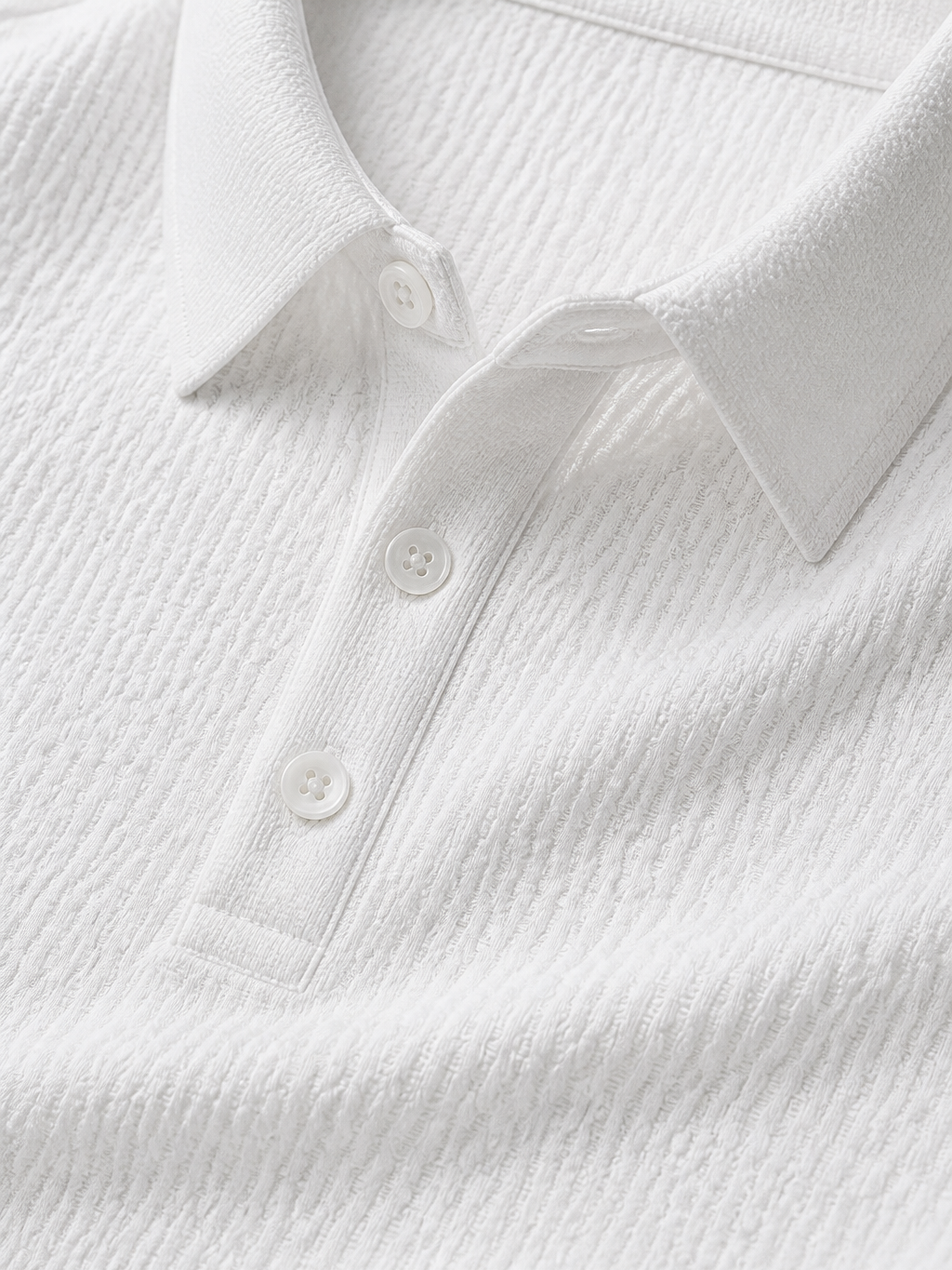 Men's Jacquard Ribbed Long Sleeve Shirt