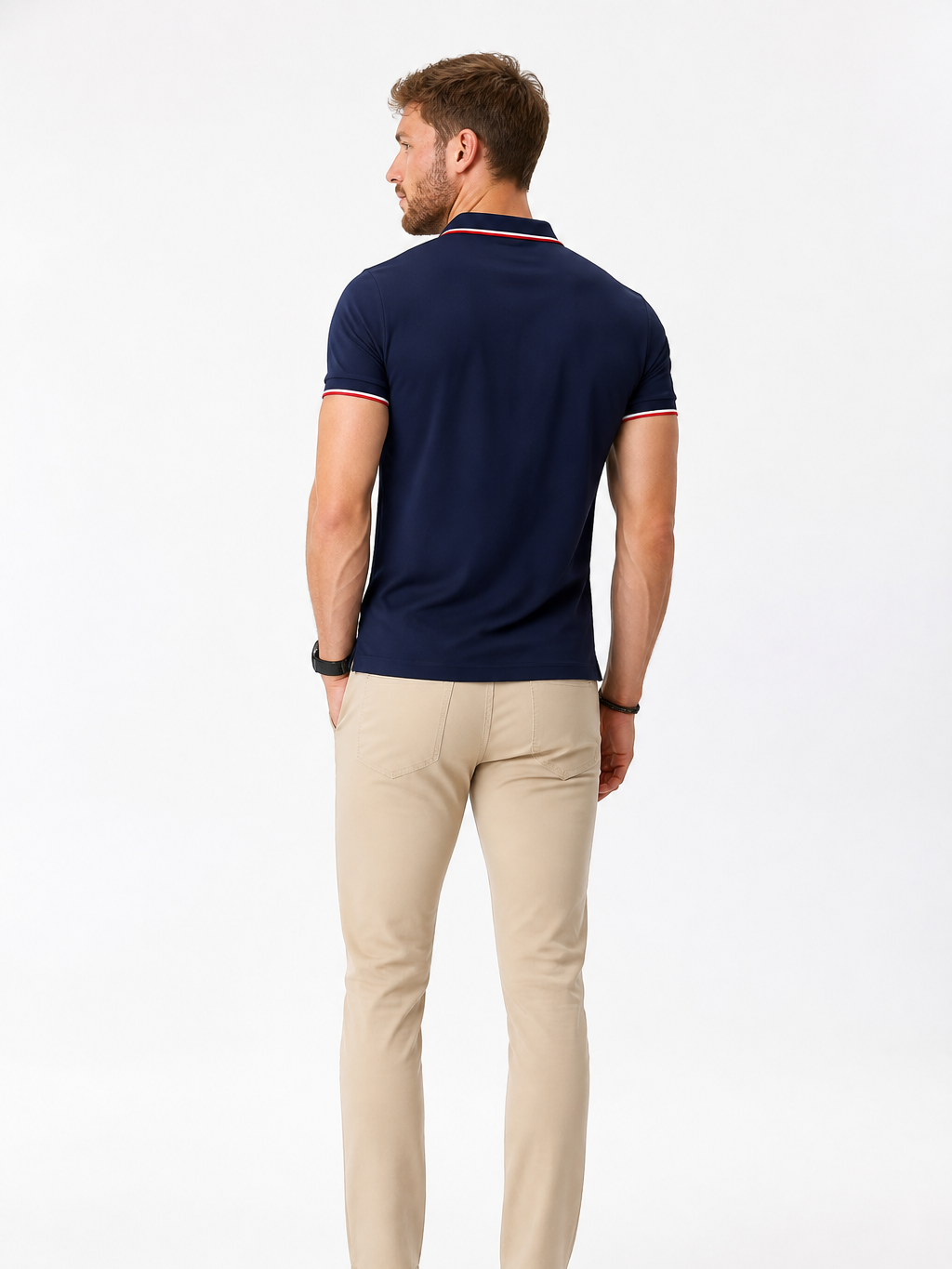 Men's Classic Button Collar Casual Shirt