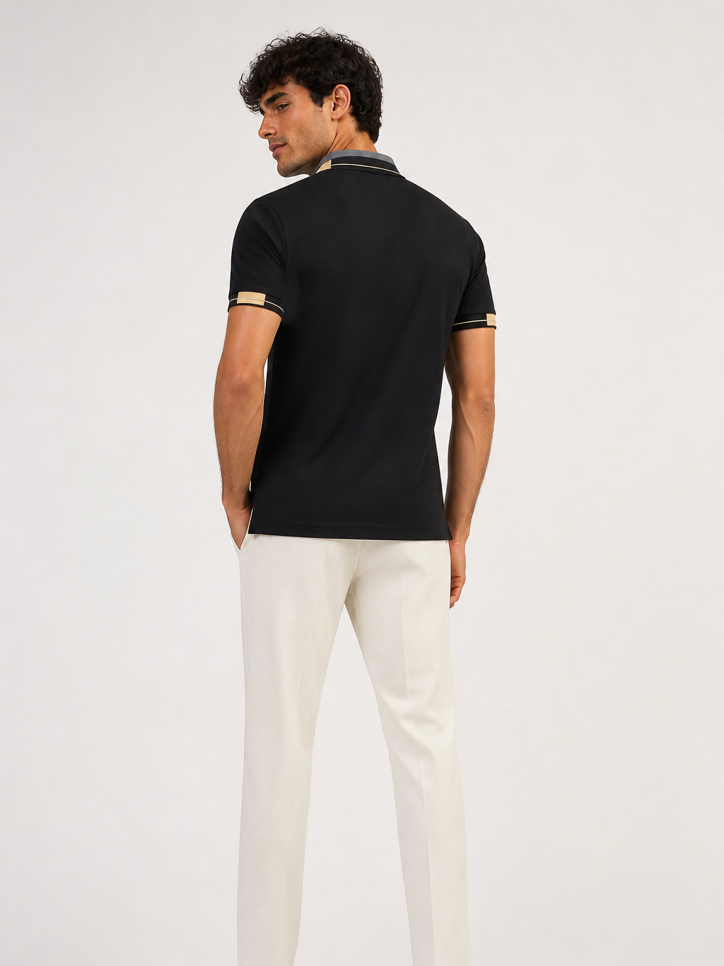 Men's Lightweight Print Shirt – Italian-Inspired Letter Print, Regular Fit
