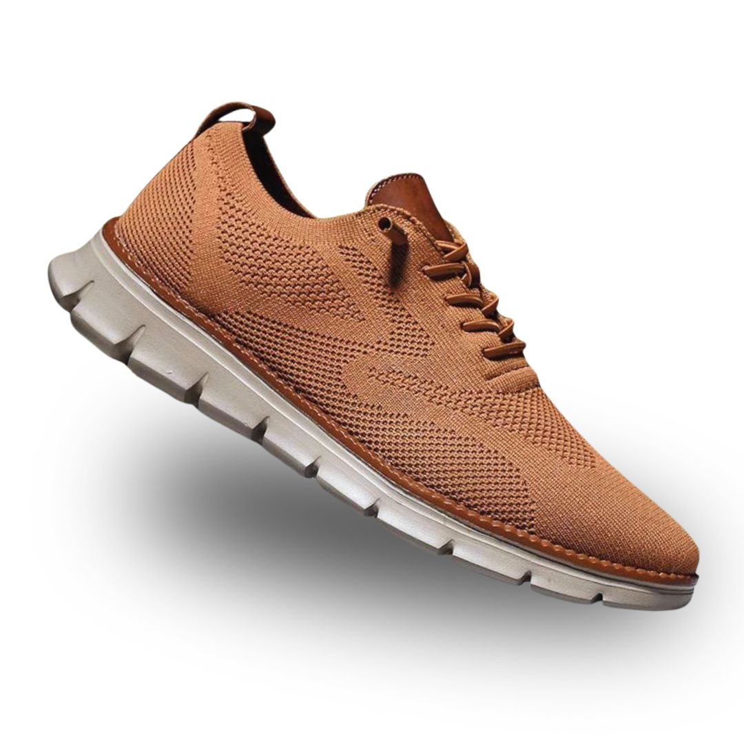 Men's White Lace-Up Sneakers