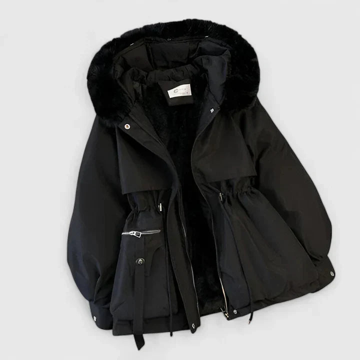 Women's Padded Winter Jacket – Wind and Water Resistant, Hooded