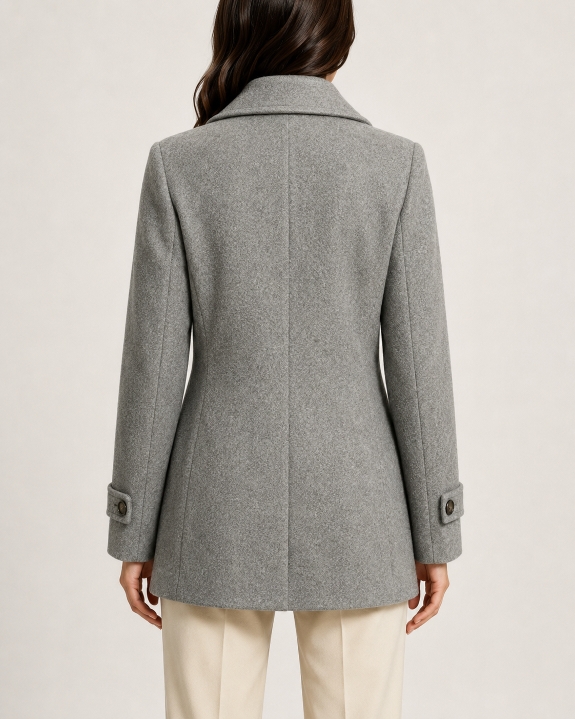 Women's Double Breasted Coat – Short Tailored Fit